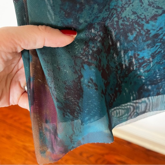 Zara Mesh Asymmetrical Top & Midi Skirt Set S | Screen Worn Cruel Intentions - Picture 10 of 14